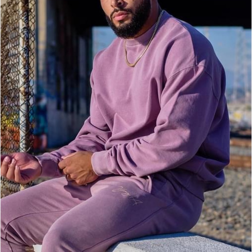 YOUNGLA GIN AND JUICE LAVENDER SWEATER